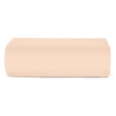 Imagem de Lençol Queen Teka 100% Algodão 120 Fios Com Elástico, Bege