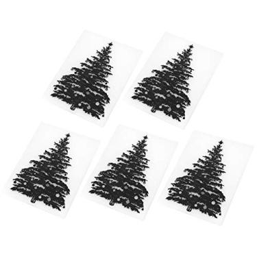 Imagem de ZJchao 5 Conjuntos de Pastas de Gravação de Plástico, Cartão Diy que Faz Scrapbooking Artesanato de Papel Com Padrão de árvore de Natal, para Cartões de Felicitações, álbuns de Letras