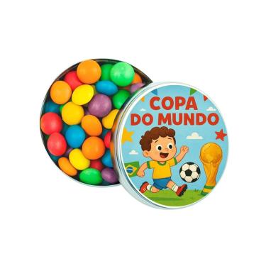 Imagem de Latinha Lembrancinha Personalizada Copa do Mundo