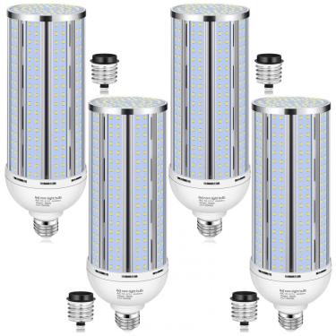 Imagem de Conjunto de 4 Lâmpadas de LED de Milho 150W, Design sem Ventoinha 5000K Luz do Dia Equi...