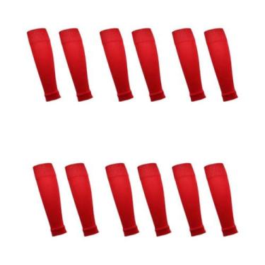 Imagem de Meias De Compressão Para Futebol, 6 Pares, Absorção De Suor, Aquecedor