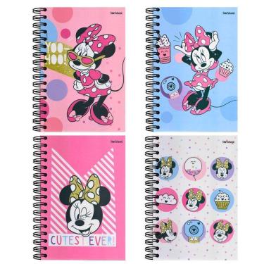 Imagem de Caderno Espiral Capa Dura 1 Matéria Jandaia Minnie - Starschool 80 Folhas 200MM X 275MM...