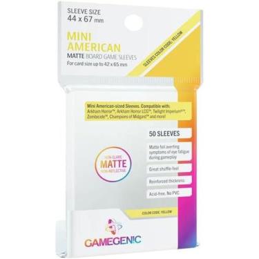 Imagem de Gamegenic Matte Mini American Sleeves Amarelo 44x67mm