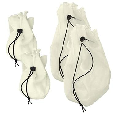 Imagem de Kit Coador Voal Pérola 2 PP + 2 Médio Suco Verde Detox Kefir