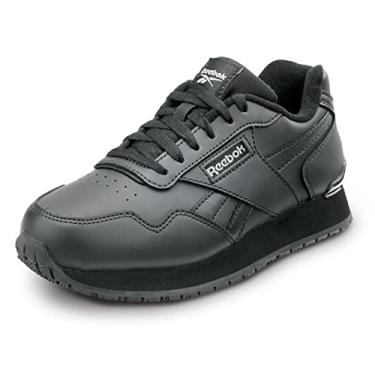 Imagem de Reebok Work Harman, Women's, Black, Retro Jogger Style, Slip-Resistant, EH, Soft Toe Work Shoe (5.0 M)