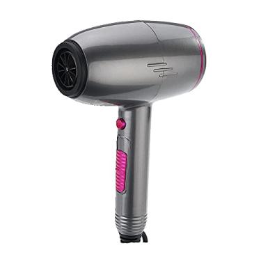 Imagem de Secador de cabelo profissional 1600 W Secador de cabelo iônico Secador de cabelo leve Secador de cabelo silencioso Secador de secagem rápida com botão de injeção a frio de 3 velocidades, difusor de