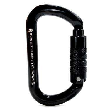 Imagem de Mosquetão Sideup Alumínio Oval Trava Tripla 25kn Ce Nbr
