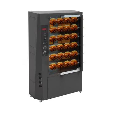 Imagem de Máquina de Assar Frango a Gás 6 Espetos Bivolt Saro Cor Preta
