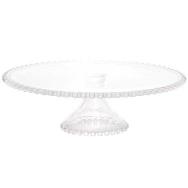 Imagem de Prato para Bolo Wolff Pearl com Pedestal em Cristal - 31 cm