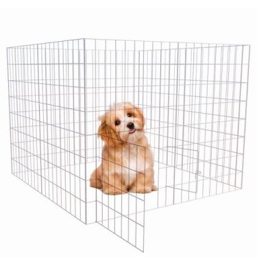 Imagem de Cercado Grade Canil Cachorro Cães Pet Médio Com Porta - Chocmaster