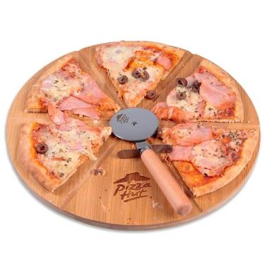 Imagem de Kit para Pizza Tábua + Cortador Pizza Hut