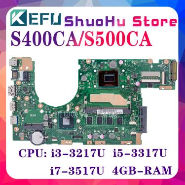 Imagem de KEFU S400CA Para ASUS S500CA S400CA S400C S500C Laptop Motherboard Testado 100% Trabalho Mainboard