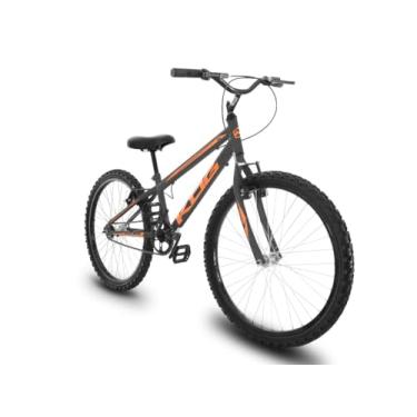 Imagem de Bicicleta Infantil Masculina Aro 24 KOG Alumínio Rebaixada,Grafite Laranja