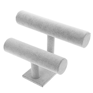 Imagem de 1 Unidade prateleira de joias de cabeça expositor de pulseira exibição de barra de joias Prateleira de exibição suporte de exibição para pulseira rack de exibição de 2 camadas