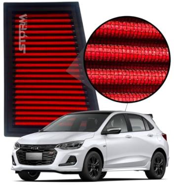 Imagem de Filtro De Ar Esportivo Inbox Novo Onix motor 1.0 Turbo ano 2019 a 2024 RS Lavável Reutilizavel