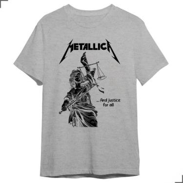 Imagem de Camiseta Básica Metallica Rockwear And Justice For All Tour - Asulb