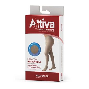 Imagem de Meia Calça Attiva - Panturrilha Ponteira Aberta - Média Compreensão F