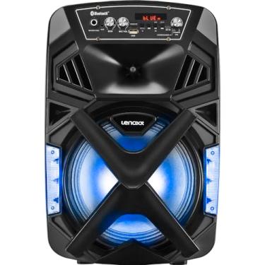 Imagem de CAIXA DE SOM AMPLIFICADA 150W BLUETOOTH BATERIA W8 - CA101, Lenoxx, Preto