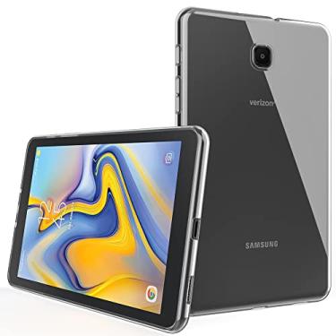 Imagem de Puxicu Capa para Galaxy Tab A 8.0 2018 SM-T387, design fino, capa protetora de TPU macio flexível para tablet Samsung Galaxy Tab A de 8,0 polegadas SM-T387 versão 2018, transparente