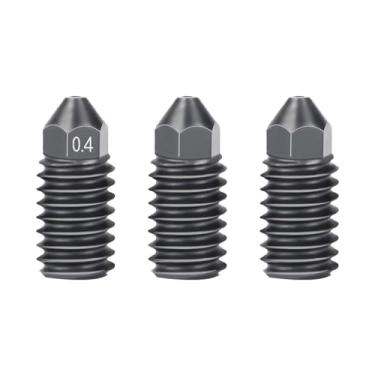 Imagem de IdeaFormer 3Pcs 0,4mm Bicos de aço temperado para Bambu Lab A1/A1 Mini, A1 Extrusora Hotend Bico de substituição para Bambu Labs A1 A1 Mini Impressoras 3D