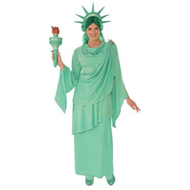 Imagem de Rubie's Fantasia feminina clássica Lady Liberty, Verde, Small