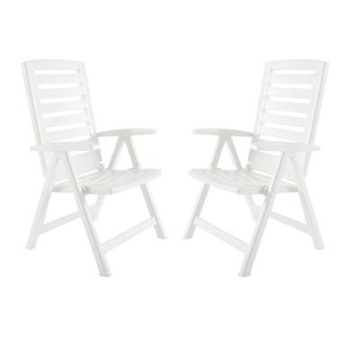 Imagem de Kit 2 Poltronas Ipanema Reclinável Dobrável Praia Jardim Varanda 5 Posições