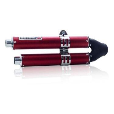 Imagem de Escape / Ponteira Coyote Competition Duplo em Alumínio Colorido (Anodi