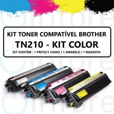Imagem de Kit 4 Toner TN210 Para Hl 8070 Hl8070 Hl 3040cn Hl3040cn 3040cn Hl3040