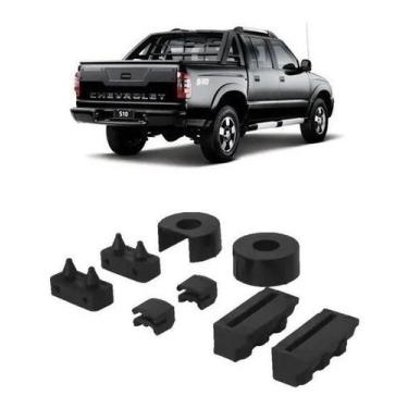 Imagem de Kit 8 Pçs Reparo Bucha Coxim Tampa Traseira Caçamba S10 95 A 11 - AUTO