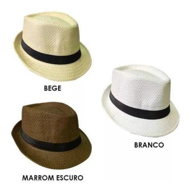 Imagem de 5 Chapéu Estilo Panamá Malandrinho Social Clássico (unisex) - OEM, 58 
