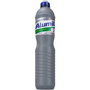 Imagem de Limpa Alumínio Alumil Limão e Uva Limpeza 500ml - Azulim, Limão