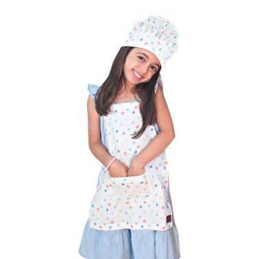 Imagem de Kit Avental e Touca de Cozinheiro Infantil - Eita Casa Perfeita