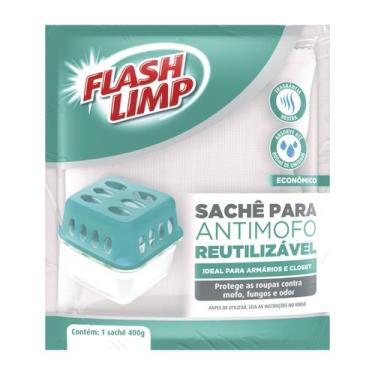 Imagem de Refil Sachê Para Anti Mofo Desumidificador Reutilizável 400g - FLASH L
