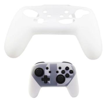 Imagem de Capa Protetora Silicone Para Controle Nintendo Switch Pro Branco - Tec
