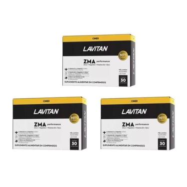 Imagem de Kit 3 Lavitan ZMA Performance 30 Comprimidos
