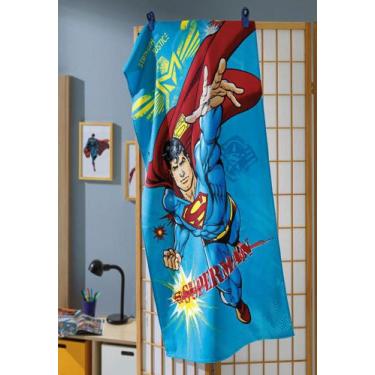 Imagem de Toalha Banho Aveludada Superman Dohler 70x130 cm