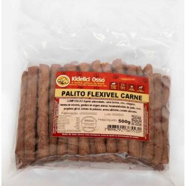 Imagem de Osso Palito Flexível - Kidelici Osso - Sabor Carne - 500G