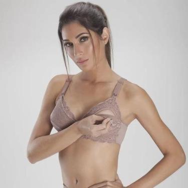 Imagem de Sutiã Duloren Amamentação 131791 Com Renda, Castanha, 44