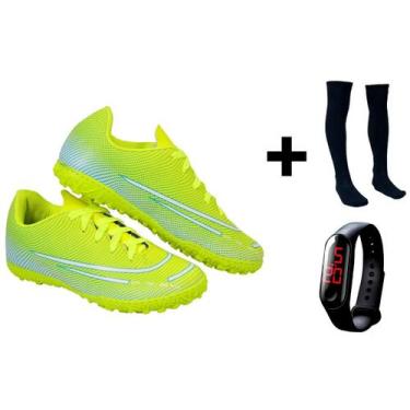 Imagem de Chuteira Society Adulto Juvenil Sosaite Campo Sintético Futebol Nova +