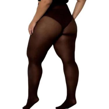 Imagem de Meia Calça Grossa Trifil Opaca Plus Size Fio 40 W06101, EE ou 2XG, Pre