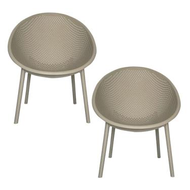 Imagem de Kit 2 Poltronas Área Externa de PP Marina com Base Desmontável Fendi G56 - Gran Belo