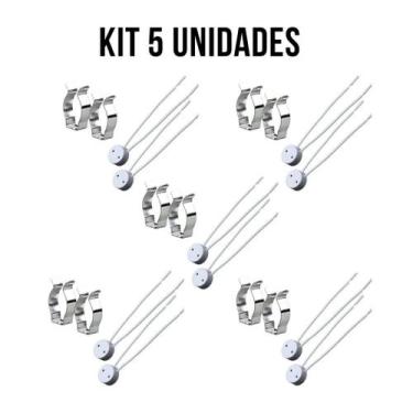 Imagem de KIT 5 Abraçadeira + 5 Rabicho Lâmpada Tubular T8 LED Fluorescente Bivo