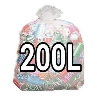 Imagem de Sacos De Lixo Transparente 200l Reforçado 100 Un Fabricante - HIGIPACK