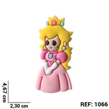 Imagem de Aplique emborrachado kit 10 unidades Princesa Peach de Super Mario REF