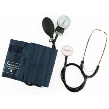 Imagem de Esfigmomanômetro Aneróide Com Estetoscópio Para Obeso Adulto Cor Azul 