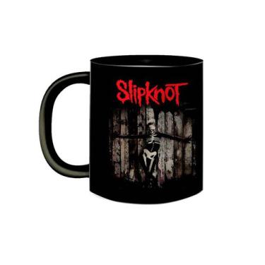 Imagem de Caneca de Porcelana Preta Slipknot The Gray Chapter Album - VilelaGG