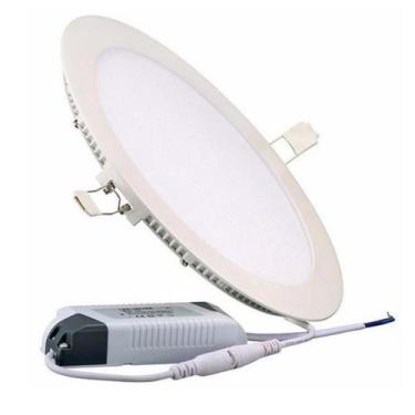 Imagem de Luminária Painel Led Plafon De Embutir Redondo 12W Branco Frio 3D - 31