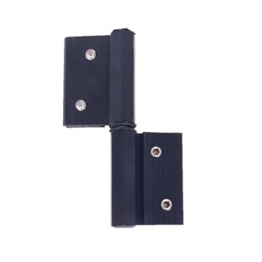 Imagem de Dobradica encaixe linha 30 sd323 porta aluminio preto - VCB