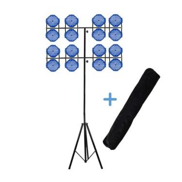 Imagem de Pedestal Tripé P/Iluminação Profissional Dj'S Modelo Tt+Bag - Aj Som A