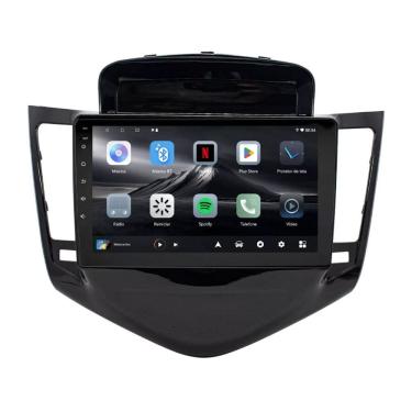 Imagem de Multimídia Cruze LT LTZ 2011 2012 2013 2014 2015 2016 Adak G2 Tela de 9" QLED 2GB Android Carplay + Câmera de ré Black Piano